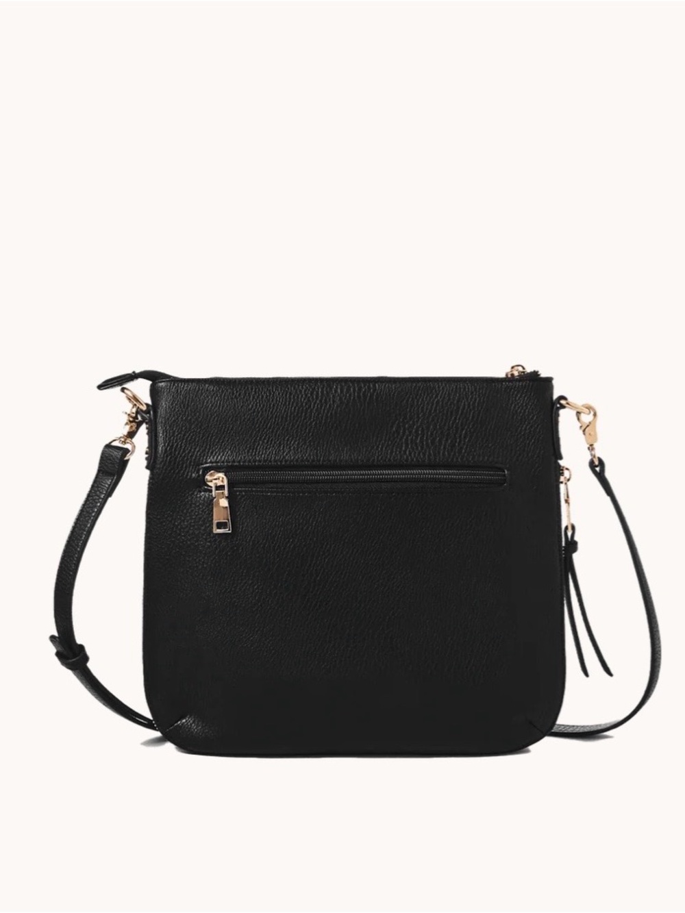 Poppy and Peonies Everyday Crossbody in Black - Picture 4 of 11